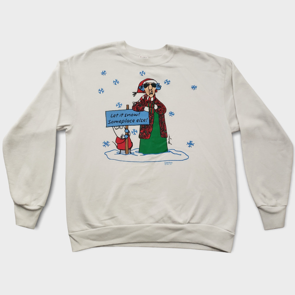 90s Shoebox by Hallmark Womens XL Christmas Sweatshirt Size XL Delta Tag USA
